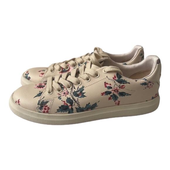 Tory Burch Howell Court Lyonnaise Low Top Floral Leather Sneaker … - Picture 2 of 13